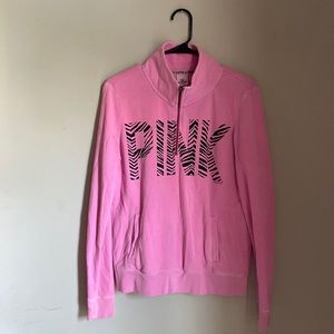 Victoria’s Secret PINK zip-up sweatshirt. Size Medium.
